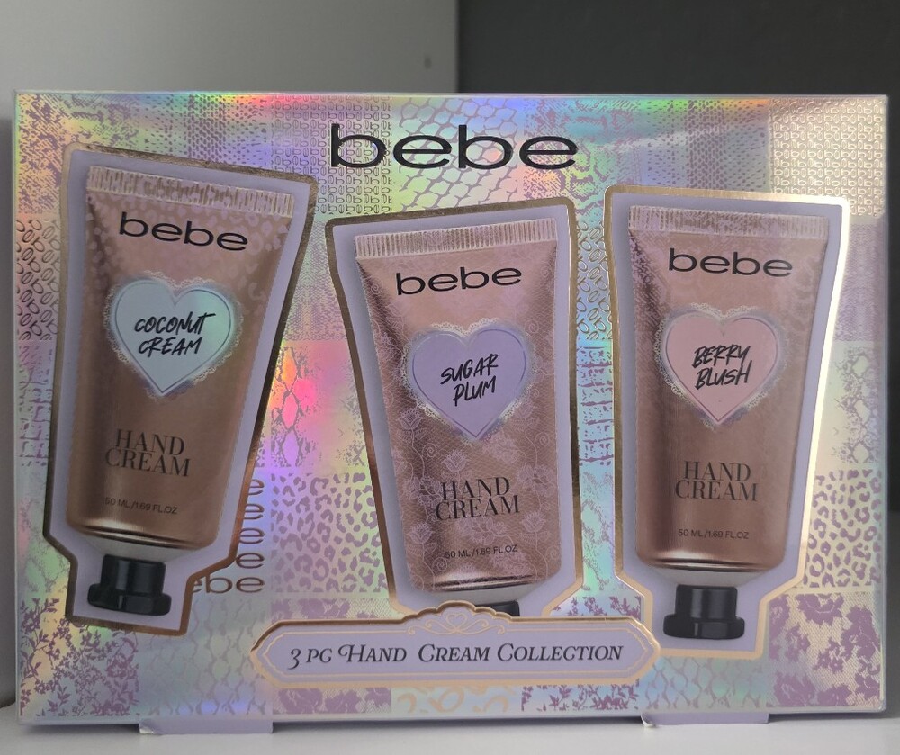 bebe Holographic Pink Hand Cream Trio